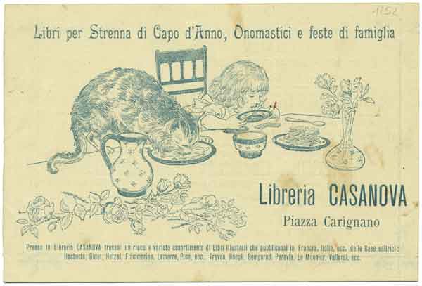 pubblicit&agrave; con l'immagine di un gatto in primo piano