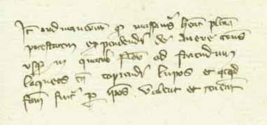 Ordinato del 1353 in cui sono date disposizioni sulla caccia ai lupi