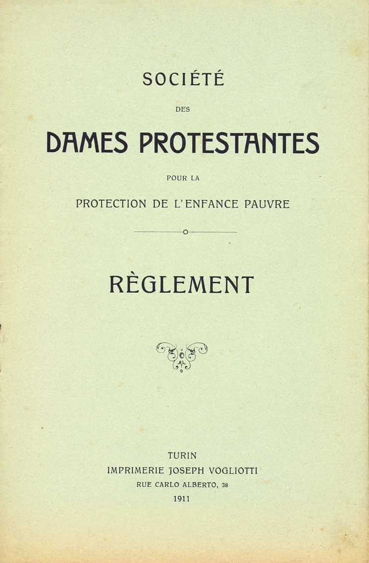 Regolamento della Soci&eacute;t&eacute; des Demoiselles 