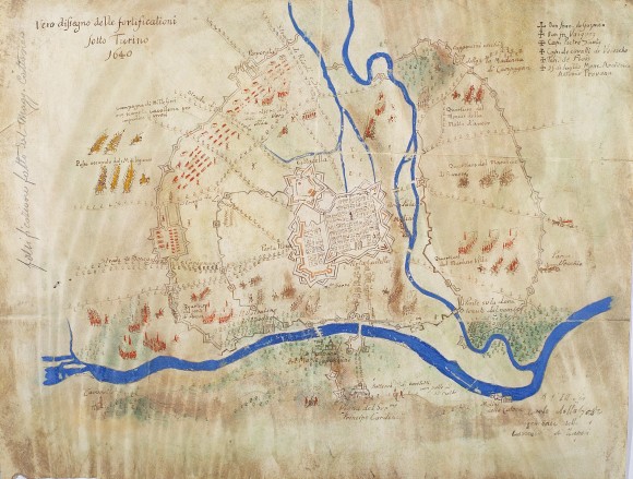 Disegno delle fortificazioni di Torino