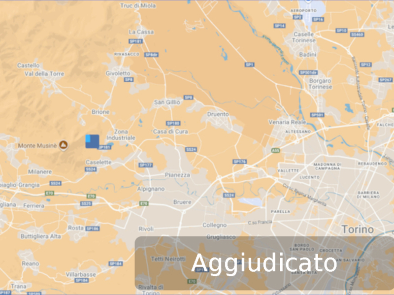 Caselette Valdellatorre terreni aggiudicato