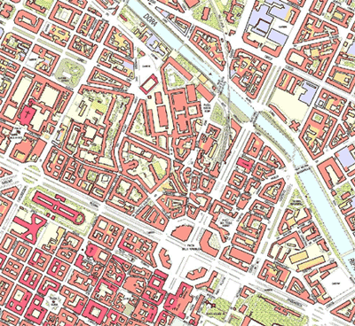 Mappa dell'area di porta palazzo